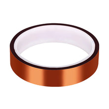 A 3D Printing Perth - Cirrus Link 300℃ High Temperature Tape for 3D Printer Heating Bed (20mm x 20m, brown yellow) with a white core, ideal for bed adhesion, shown against a white background.