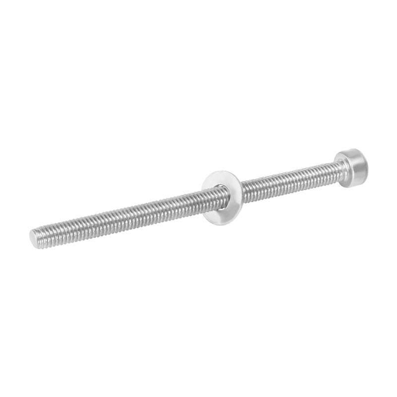 The ASR Hexagon Socket Screw M3×45mm – Precision Mounting Bolt features a hex socket head, single washer on the shaft, and silver metal design—perfect for 3D printer mounting applications.
