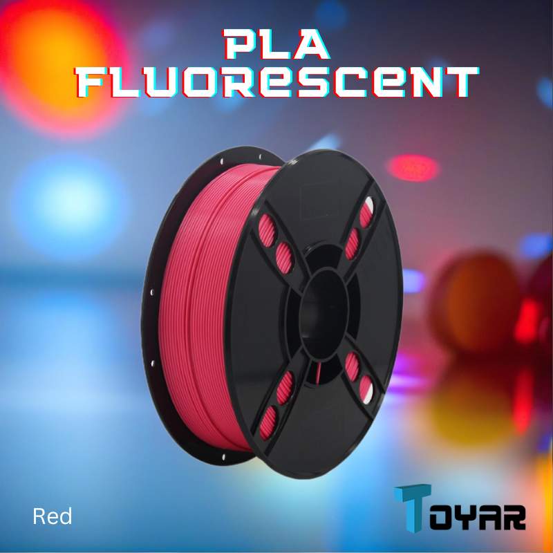 A spool of Toyar PLA (Fluorescent) 1.75mm 3D Printing Filament.