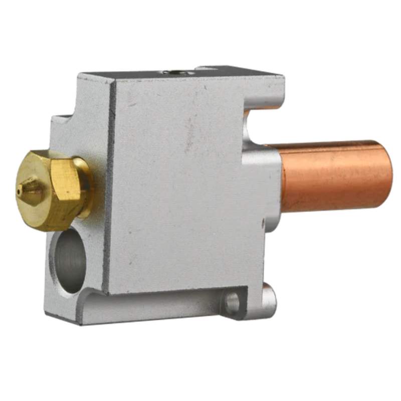 A metal valve on a white background, featuring the FLSUN Flsun V400 Hotend Module.