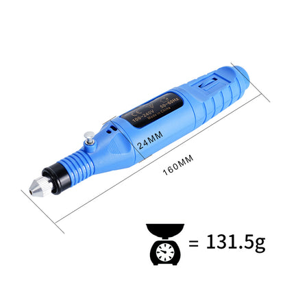 The Electric Sander Mini Electric Grinder Tool by 3D Printing Perth - Cirrus Link offers adjustable speed settings and comes with various heads. It's 160mm long, 24mm wide, and weighs just 131.5g—ideal for any DIY enthusiast.