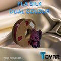 PLA Silk Dual Colour filament for eco-friendly Toyar 3D printing innovation.