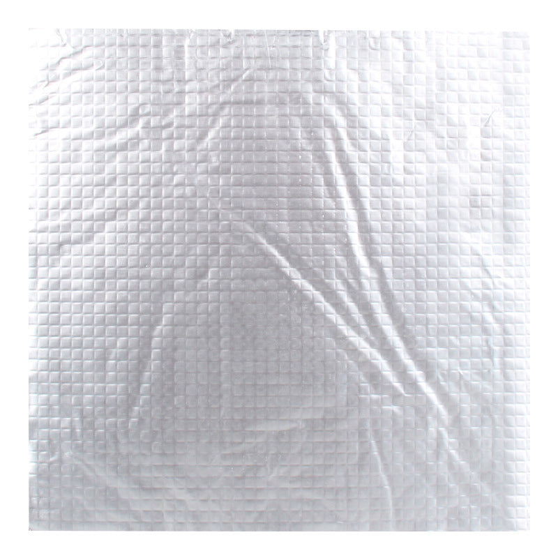 A close-up of the Energy-Saving Cotton Sheet for 3D Printer Hotbeds by 3D Printing Perth - Cirrus Link, showing its textured, reflective silver surface with a grid pattern and wrinkles typical of thermal insulation.