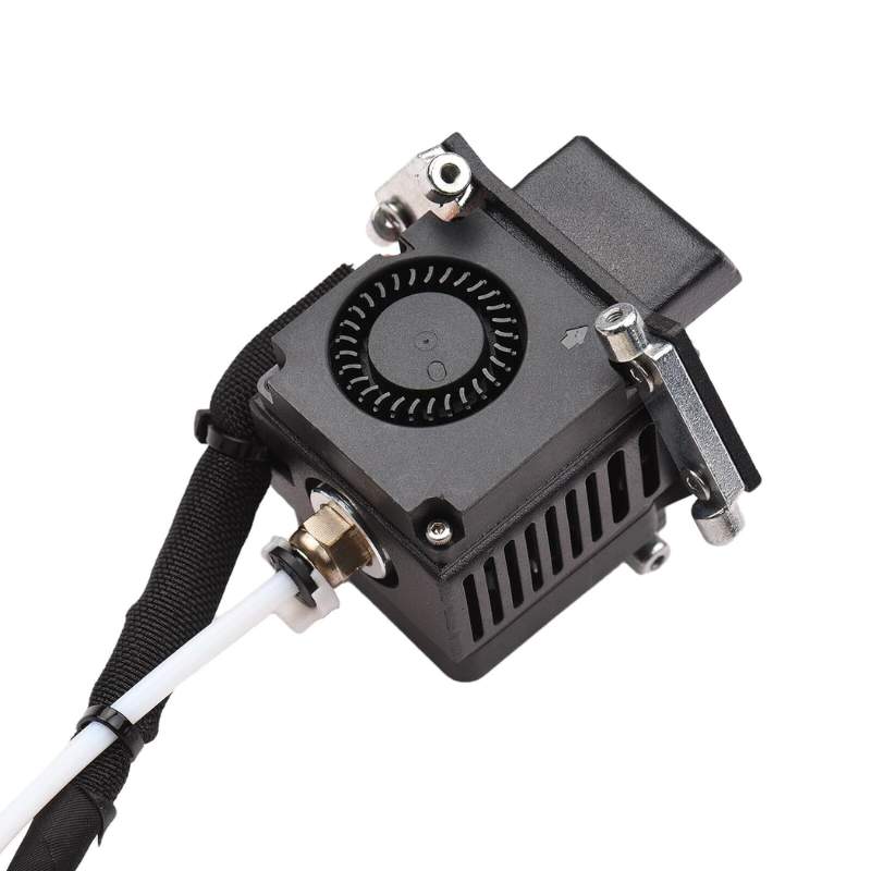 A small black box with a wire attached to it, designed for use in the FLSUN Q5 3D printer's Hotend assembly.