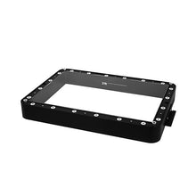 A black rectangular Resin Vat from Flashforge, featuring a transparent center and multiple rivets around the edges, ideal for a Foto Series LCD 3D Printer setup.