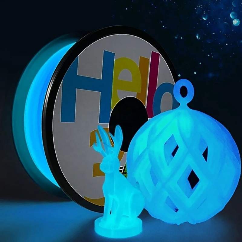 Hello3D offers the Hello3D PLA Glow In The Dark filament, perfect for 3D printing. With a diameter of 1.75mm, this Hello3D filament ensures high-quality and precise prints that glow.