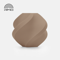 The BambuLab Filament Matte by 3D Printing Perth - Cirrus Link is shown as a brown, round vase with a twisted spiral design and an RFID icon in the upper left corner, featuring a matte finish on a white background.