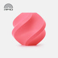 A pink, geometric spiral made from Bambu Lab Filament - PLA Basic by 3D Printing Perth - Cirrus Link (1.75mm, biodegradable) sits on a white background, with an RFID symbol in the top left corner.