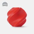 A red spiral object made from Bambu Lab Filament - PLA Basic by 3D Printing Perth - Cirrus Link sits on a white background, with an RFID symbol in the top left corner.