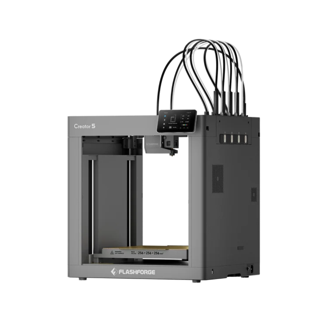 Flashforge Creator 5 4-Toolheads Multi-Color 3D Printer | 500% Faster, Zero Purge Waste