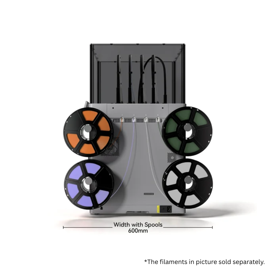 Flashforge Creator 5 Pro 4-Toolheads Enclosed Multi-Color 3D Printer | 500% Faster, Zero Purge Waste