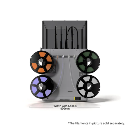 Flashforge Creator 5 Pro 4-Toolheads Enclosed Multi-Color 3D Printer | 500% Faster, Zero Purge Waste
