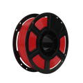 A black plastic spool of Flashforge PETG Pro 1.75mm 3D Printing Filament, known for its mechanical strength, is shown in red against a plain white background.