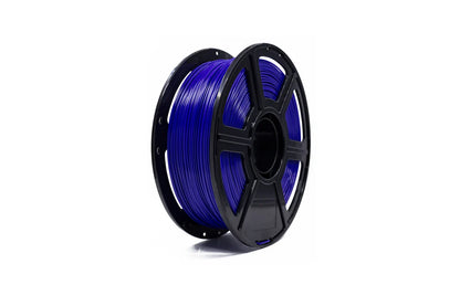 Flashforge PETG 1.75mm 3D Printing Filament by Flashforge is a durable blue filament on a black reel, perfect for 3D printing projects and displayed against a white background.