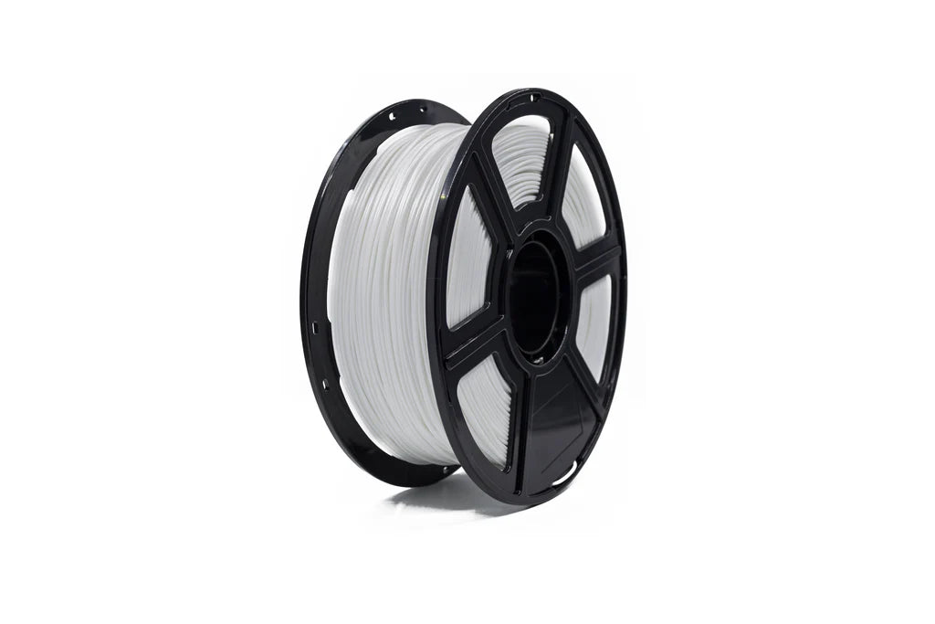 A spool of Flashforge PETG 1.75mm 3D Printing Filament, wound on a black plastic reel, displayed against a plain white background.