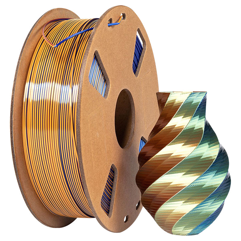 Filament - Toyar PLA Silk Tri Colour 1.75mm 3D Printing Filament