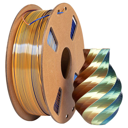 Filament - Toyar PLA Silk Tri Colour 1.75mm 3D Printing Filament
