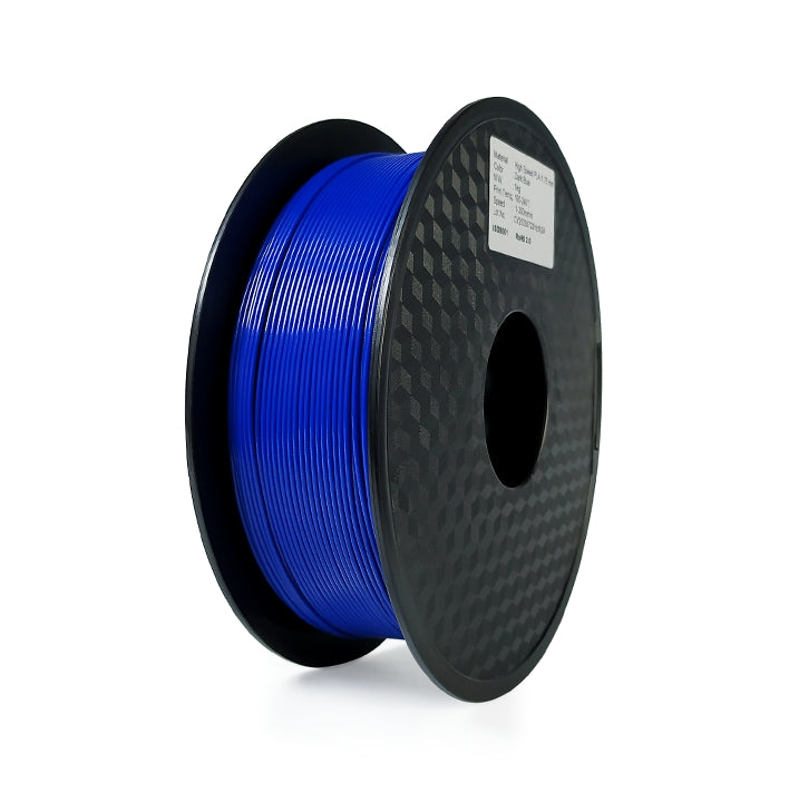 A spool of Hello3D PLA Standard Colour 1.75mm 3D printing filament by Hello3D, shown on a black plastic reel against a plain white background.