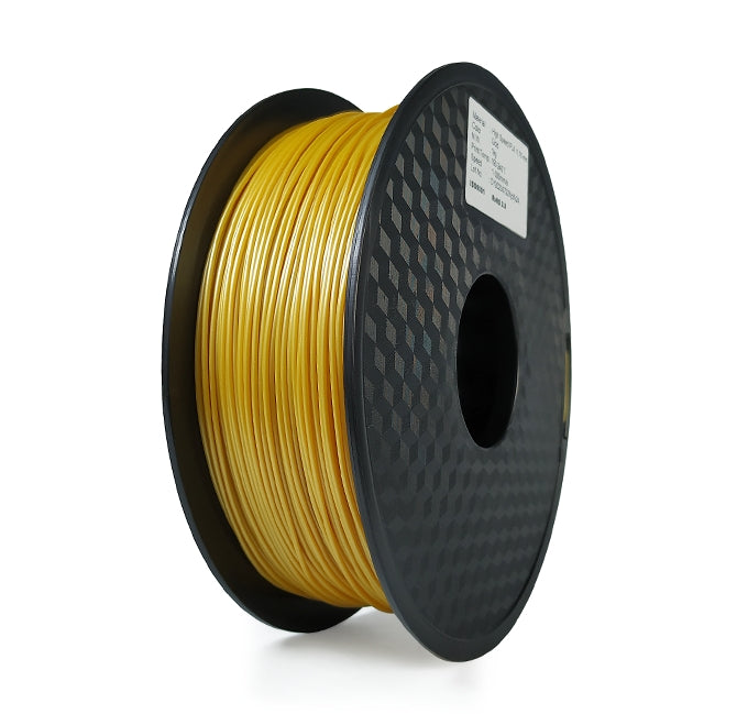 A spool of Hello3D PLA Standard Colour 1.75mm 3D Printing Filament by Hello3D is wound around a black plastic reel with a label attached.
