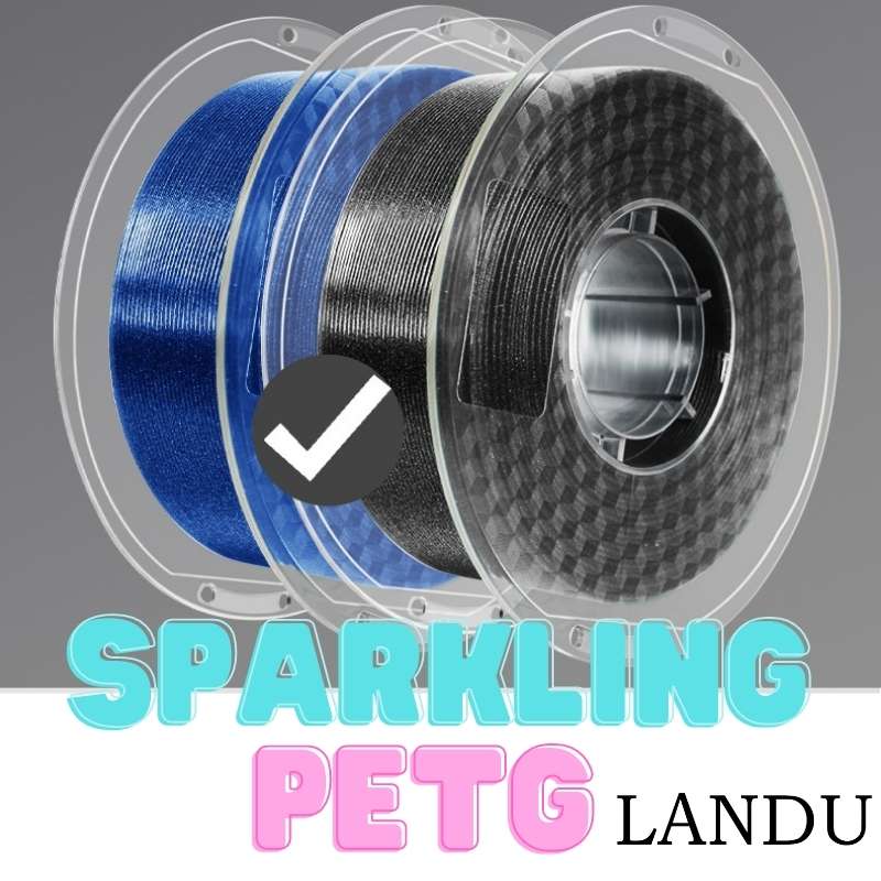 Landu PETG Sparkling 1.75mm 3D Printing Filament - Top Choice