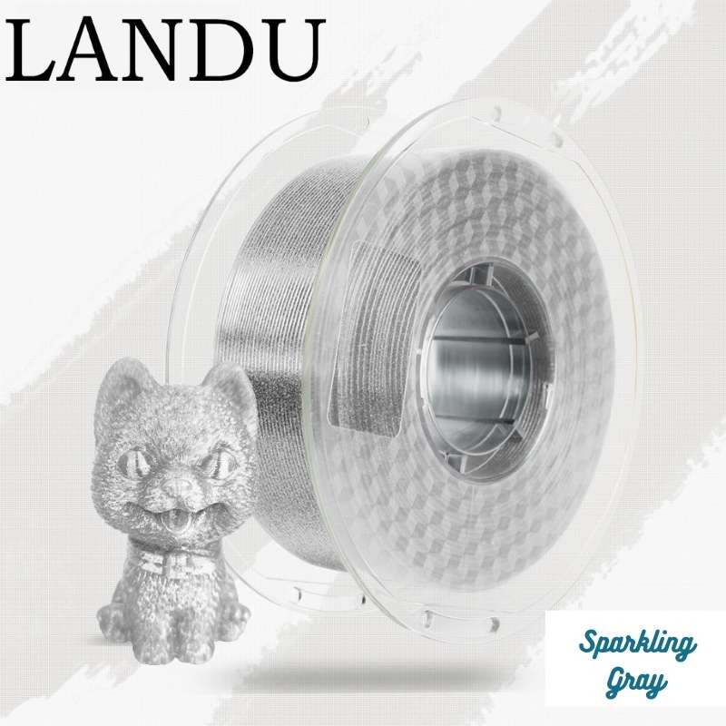 Enhance your 3D prints with Landu PETG Sparkling filament.