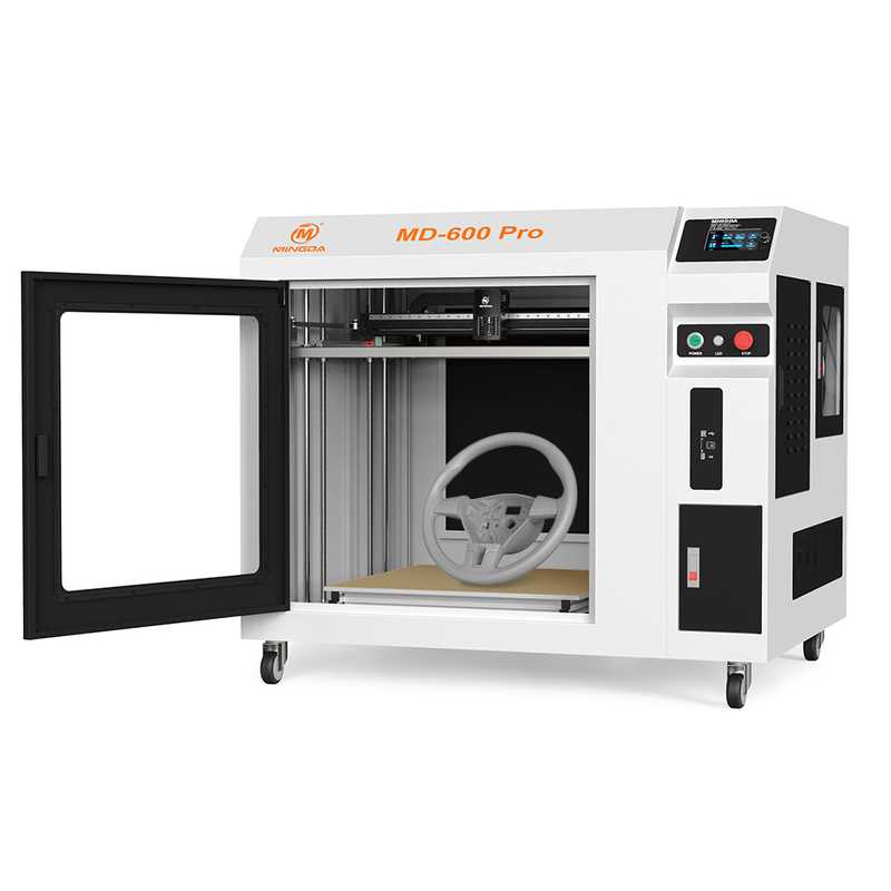The MINGDA MD-600 PRO, a commercial-grade 3D printer with an impressive 600x600x600mm build volume.