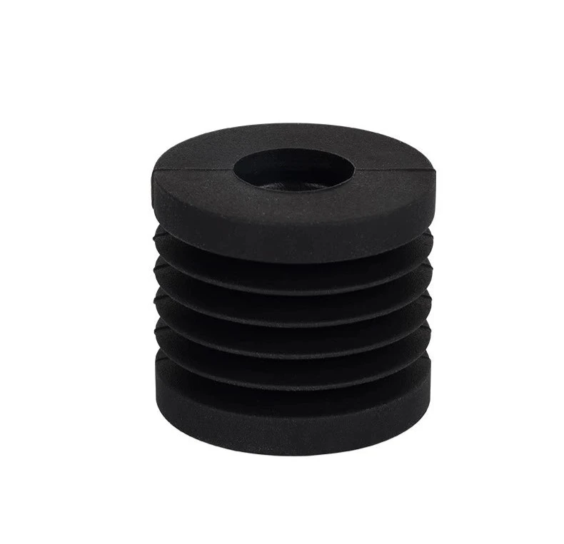 The Bambu Lab X1/P1P Anti-Vibration Printer Foot Pads, featuring a black rubber stopper with a ridged body and central hole, are designed by Bambu Lab to enhance 3D printer stability. Ideal for setups like the Bambu Lab X1/P1P, they ensure stable and quieter printing.