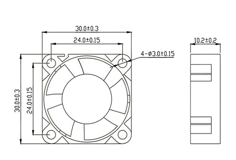 3010 Hotend Cooling Fan – Creality K2/K2 Pro/K2 Plus