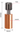 Diagram of a 3D Printing Perth - Cirrus Link metal component with threaded TC4 Throat, CuCrZr cylindrical base, and 19mm x 6mm dimensions, compatible with Ender 3 S1. Ideal for 3D printing projects.