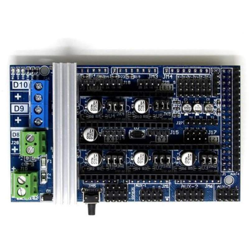 The Motherboard RepRap Arduino Mega Pololu Shields (RAMPS) 1.6 by RepRap is compatible with RAMPS 1.6 and RepRap Arduino Mega Pololu Shields, making it an excellent choice for 3D printing projects.