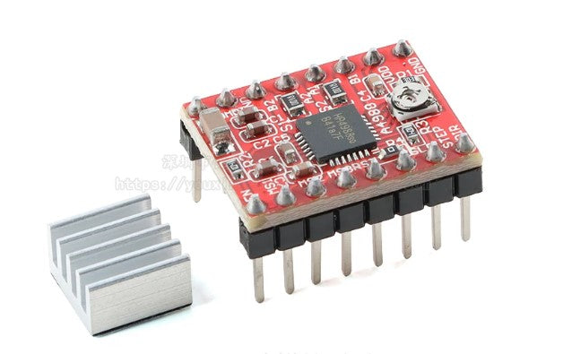 A4988 Stepper Motor Driver Module with Heat Sink (5-Pack Kit)