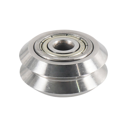 The Pulley Wheel V Wheel by 3D Printing Perth - Cirrus Link, featuring a 5mm inner hole and 625 bearing, is ideal for sliding door and window hardware.