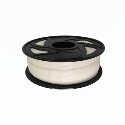 A spool of Toyar PA (Nylon) 1.75mm white 3D printing filament by Toyar, wound on a black plastic reel and shown against a plain white background.