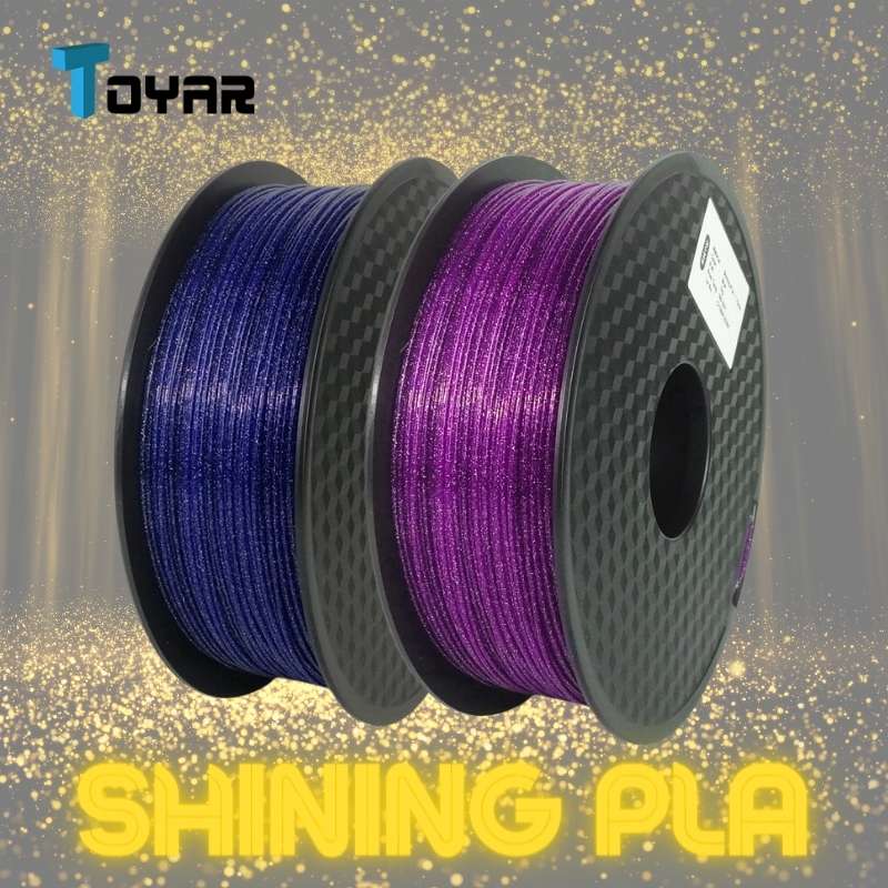 Achieve stunning results with Toyar PLA Shining 1.75mm 3D Printing Filament.