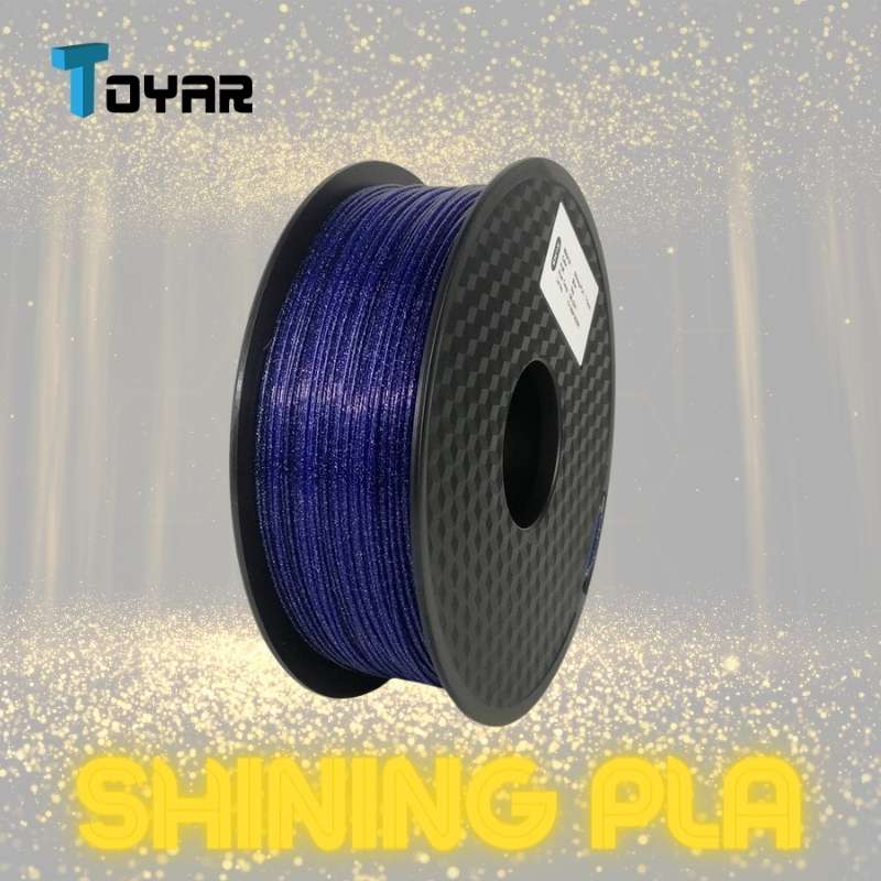 Enhance your 3D prints with Toyar PLA Shining 1.75mm Filament's brilliant shine.