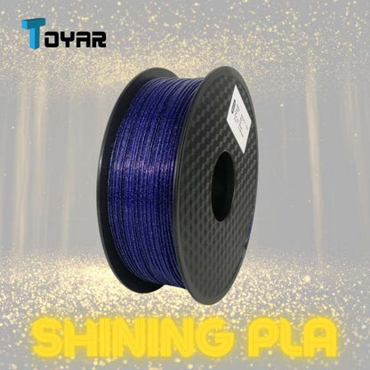 Enhance your 3D prints with Toyar PLA Shining 1.75mm Filament's brilliant shine.
