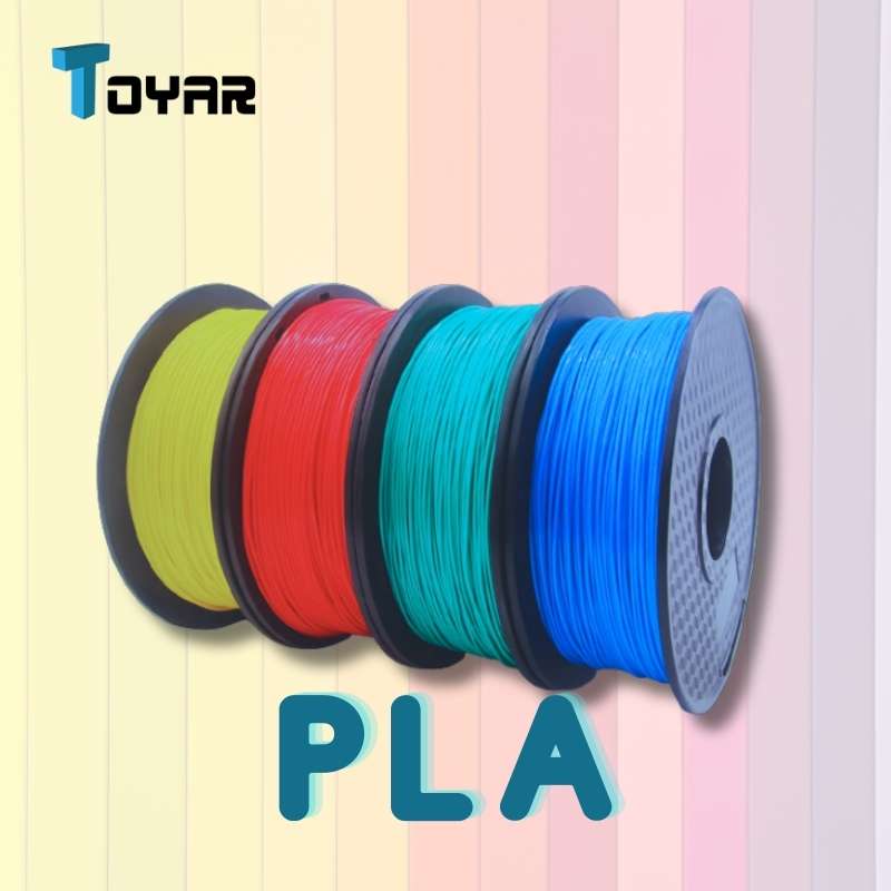 High-quality Toyar PLA Standard 1.75mm 3D Printing Filament for precise and vibrant prints.