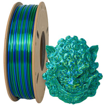 Filament - Toyar PLA Silk Candy Rainbow Colours Alternating 1.75mm 3D Printing Filament
