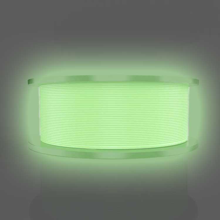 A 3D printed object created with Tronhoo luminous PLA filament, showcasing its vibrant glow.