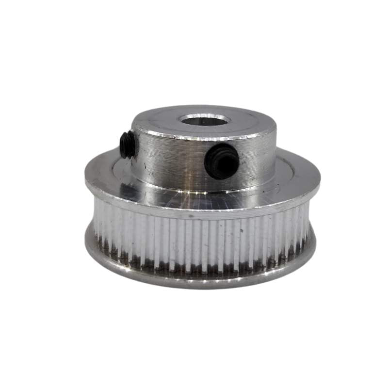 A GT2 6mm Bore Synchronous Wheel with black dots, made by 3D Printing Perth - Cirrus Link.