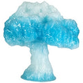 A blue and white mushroom cloud ice sculpture, crafted with Toyar PLA Transparent Rainbow 1.75mm 3D printing filament, offers an artistic freeze to the future.