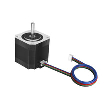 The 42HD4027-01-A Stepper Motor by 3D Printing Perth - Cirrus Link features a metal shaft, black housing, and multicolored connector, ideal for 3D printing with its 47mm height and 0.4Nm torque.