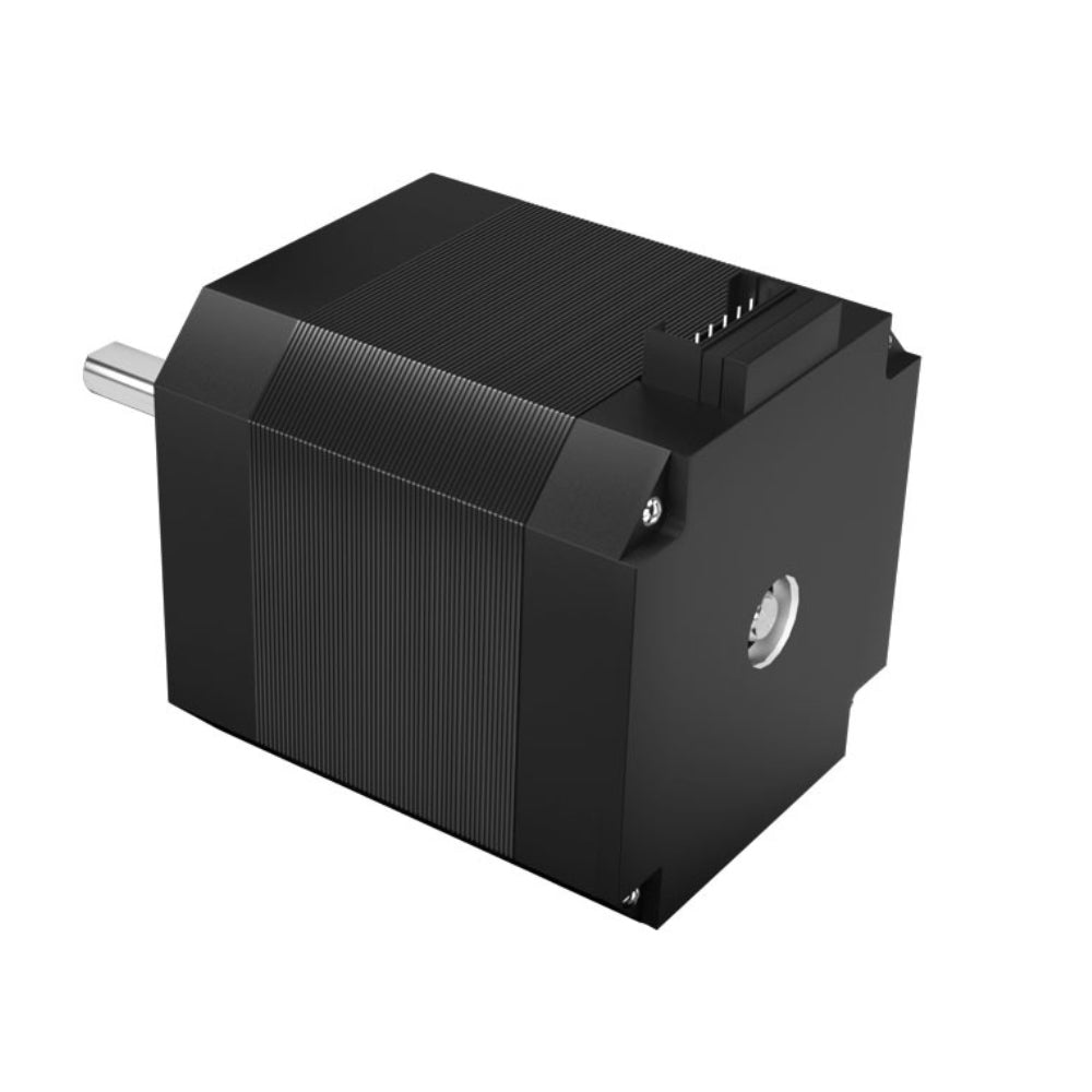 A 42HD4027-01-A 42 Stepper Motor by Cirrus Link with a metal shaft and high torque of 0.4Nm is presented against a white background; perfect for precise 3D printing applications.
