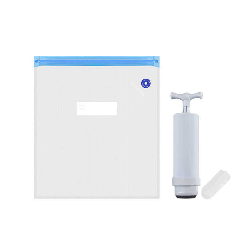Vacuum Bags with Pump and Sealing Kit Set from 3D Printing Perth - Cirrus Link, featuring 5 bags, a manual pump, two clips, and five desiccant packs for optimal filament protection, presented on a white background.
