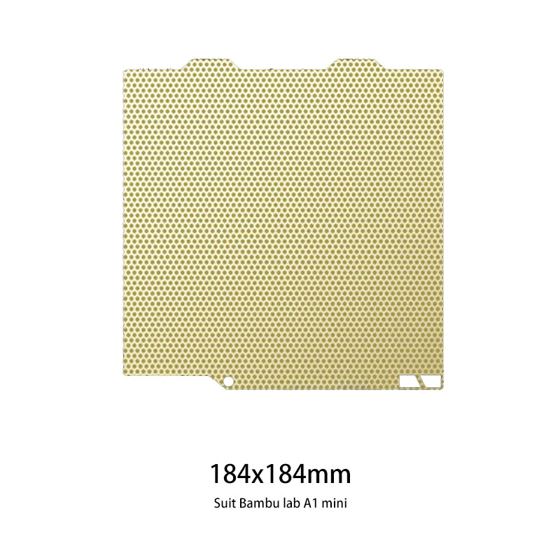 Dual-Sided PEI Build Plate with Honeycomb Texture (No Magnet)