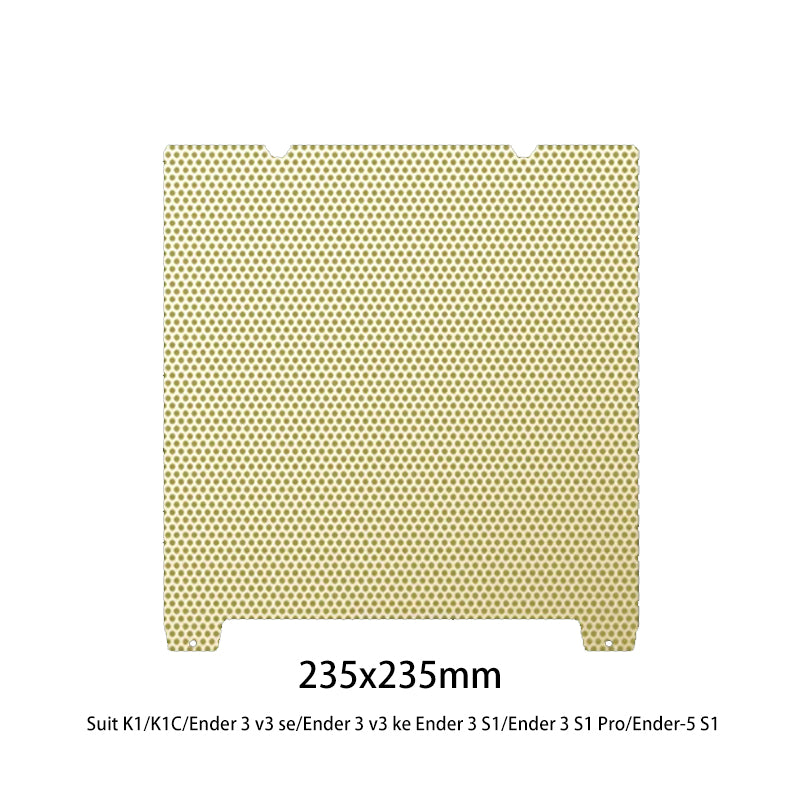 Dual-Sided PEI Build Plate with Honeycomb Texture (No Magnet)