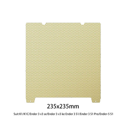 Dual-Sided PEI Build Plate with Honeycomb Texture (No Magnet)
