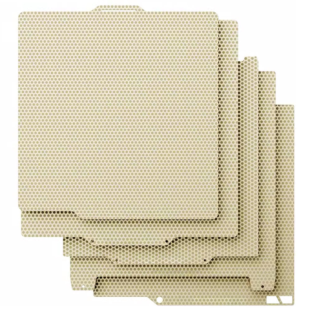 Dual-Sided PEI Build Plate with Honeycomb Texture (No Magnet)