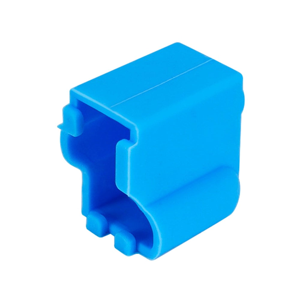 The blue, rectangular silicone case cover from 3D Printing Perth - Cirrus Link features grooves and a hollow interior, designed for seamless integration into an Anycubic Vyper setup to enhance protection and organization within your 3D printer enclosure.