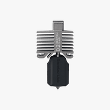 The Bambu Lab Bambu Hotend – X1C Series Compatible features a metallic heatsink labeled "0.2" and black plastic base, designed for high-speed extrusion, shown against a white background.